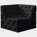 Tuft Velvet Upholstered Corner Modular Chair