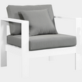 Nizuc Water Resistant Fabric Upholstered Outdoor Patio Arm Chair
