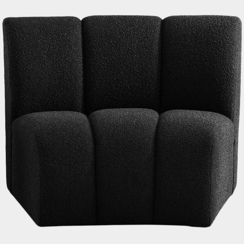 Infinity Boucle Fabric Upholstered Modular Chair