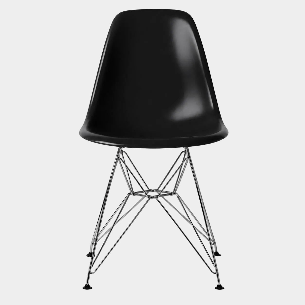 Eames Eiffel Molded Plastic Chair (Chrome Base)