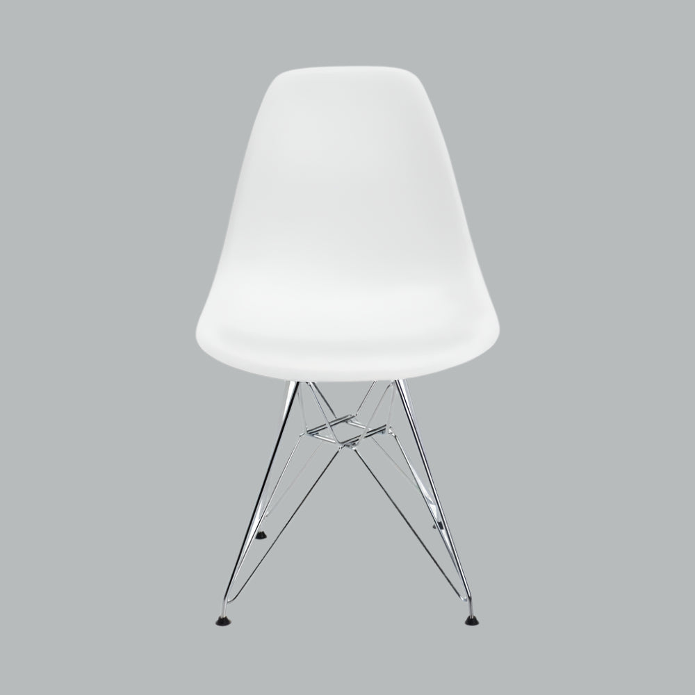 Eames Eiffel Molded Plastic Kids Chair - Chrome legs