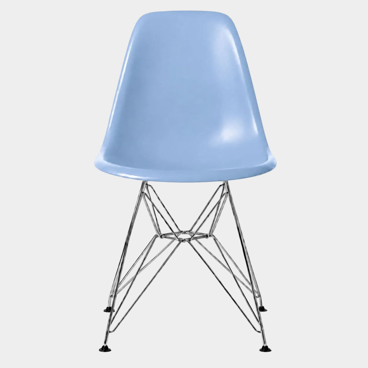 Eames Eiffel Molded Plastic Chair (Chrome Base)