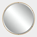 Canillo Round Mirror, Gold