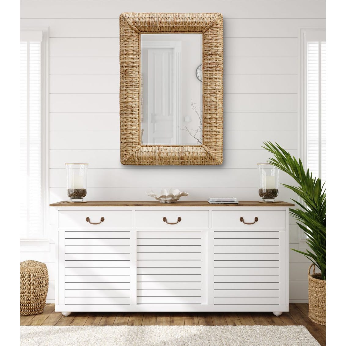 Twisted Seagrass Large Mirror