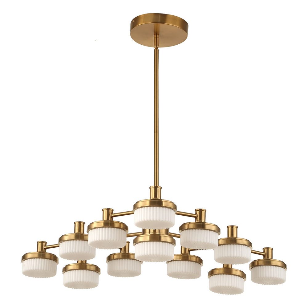 Wedge, 12 Lt LED Chandelier