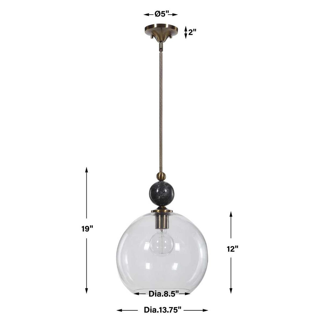 Mendota, 1 Lt Pendant