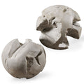 Ermanno Teak Outdoor Balls, S/2