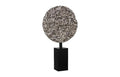 Cast Colossal Root on Stand, Antique Silver