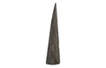 Shark Tooth Sculpture, Large, Gray Stone Finish
