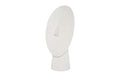 Cycladic Head, Sculpture, Oval, White Stone