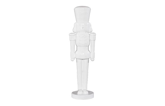 Nutcracker Soldier Sculpture 6ft, White