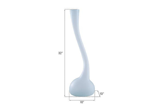 Frosted Corkscrew Vase, MD
