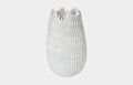 Marble Cocoon Vase, White, Large