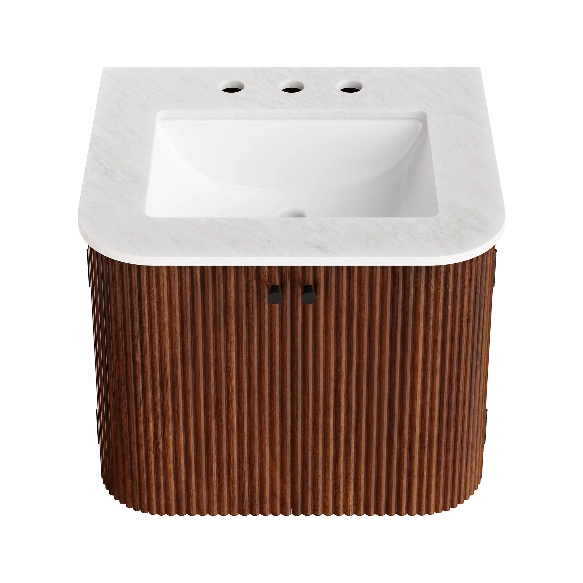 Zia 24" Wall-Mount Bathroom Vanity with Marble Sink