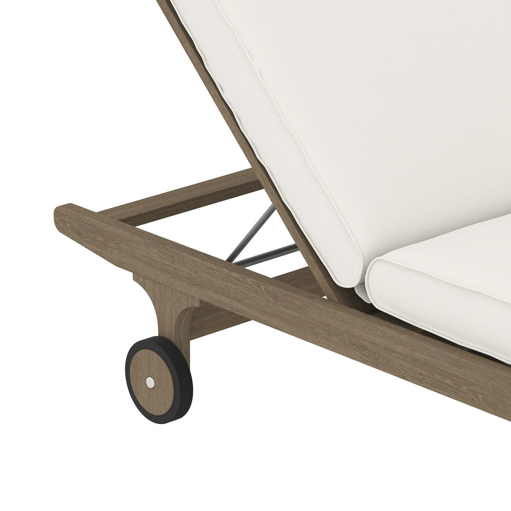 Saratoga Outdoor Teak Chaise Lounge Chair