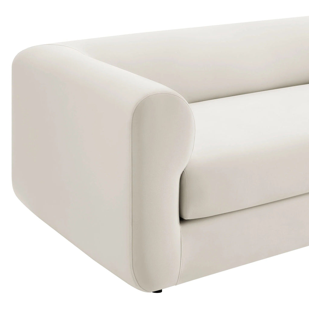 Leif 89" Performance Velvet Upholstered Sofa