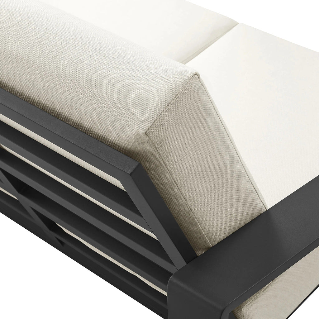 Lirienne Outdoor Patio Aluminum Loveseat
