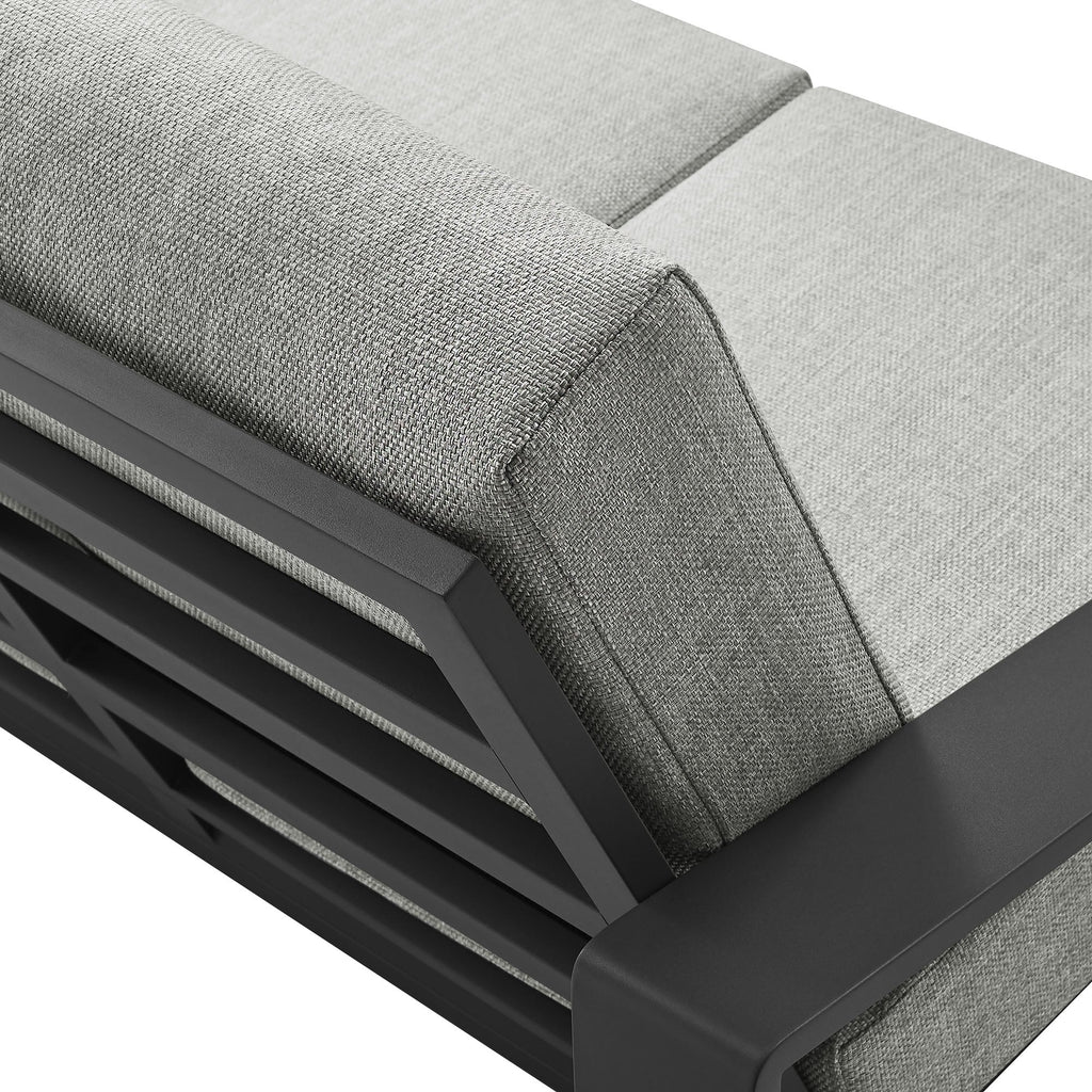 Lirienne Outdoor Patio Aluminum Loveseat