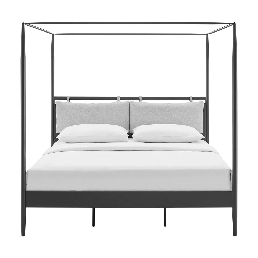 Marlowe 4-Poster Canopy Metal Queen Platform Bed
