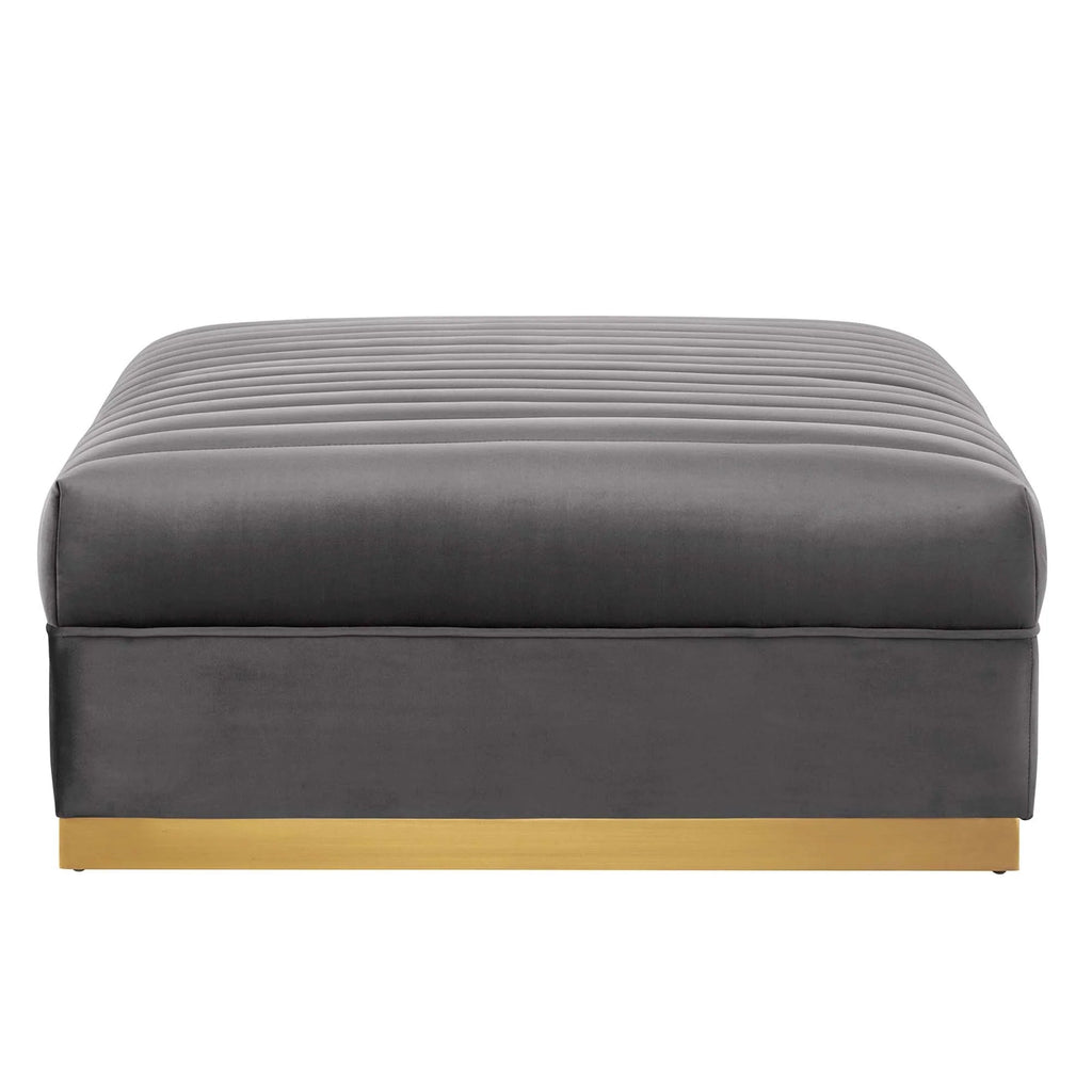Sanguine 4-Piece Channel Tufted Performance Velvet Modular Sectional Sofa