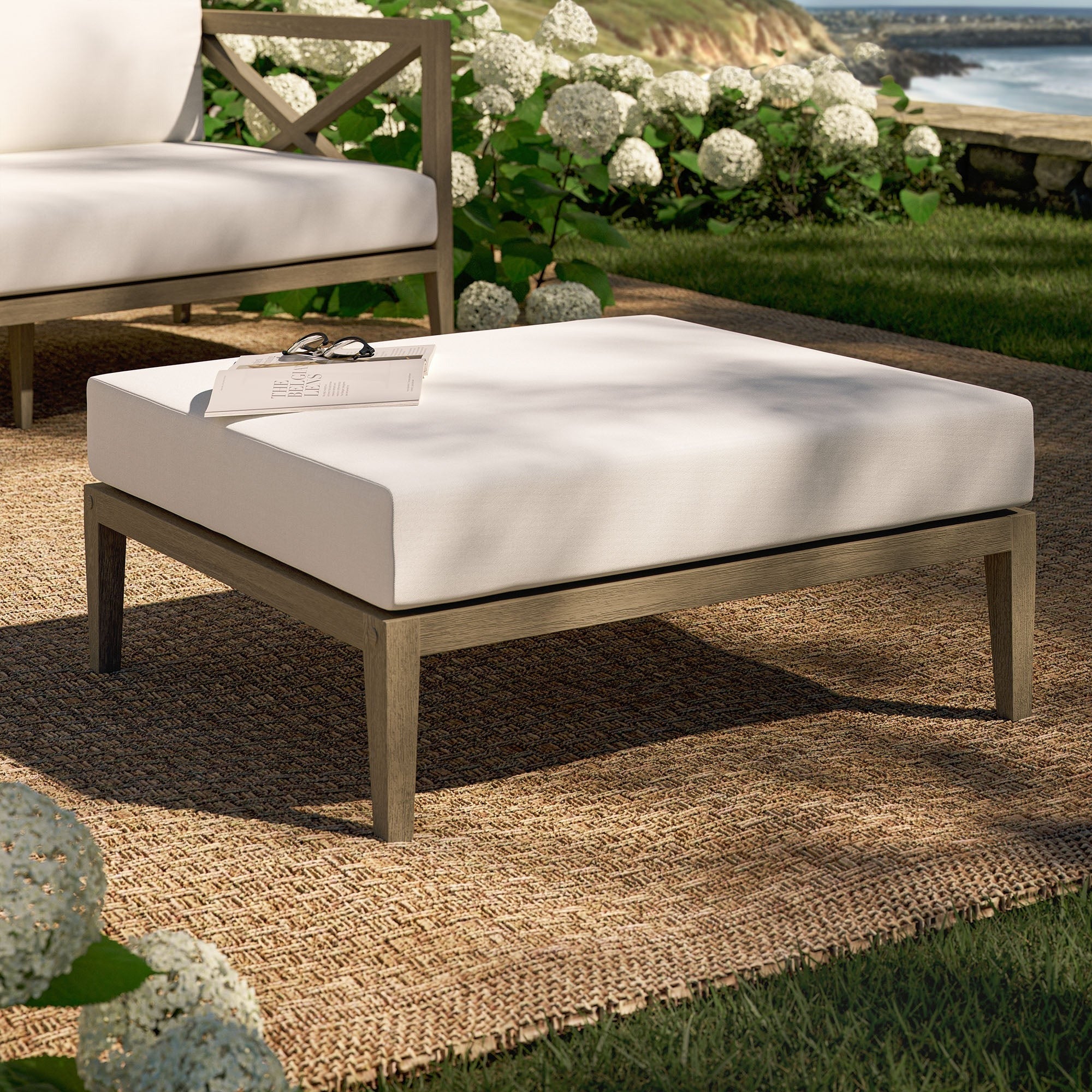 Northlake Outdoor Teak Ottoman