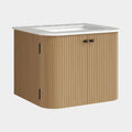 Zia 24" Wall-Mount Bathroom Vanity with Marble Sink