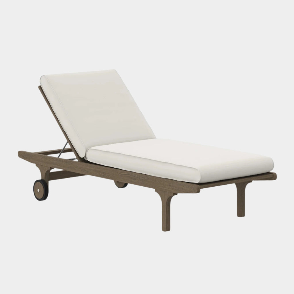 Saratoga Outdoor Teak Chaise Lounge Chair