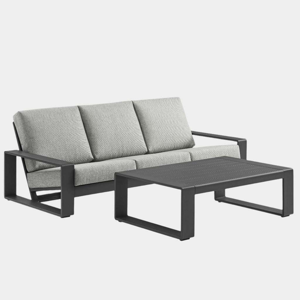 Lirienne 2-Piece Outdoor Patio Aluminum Furniture Set