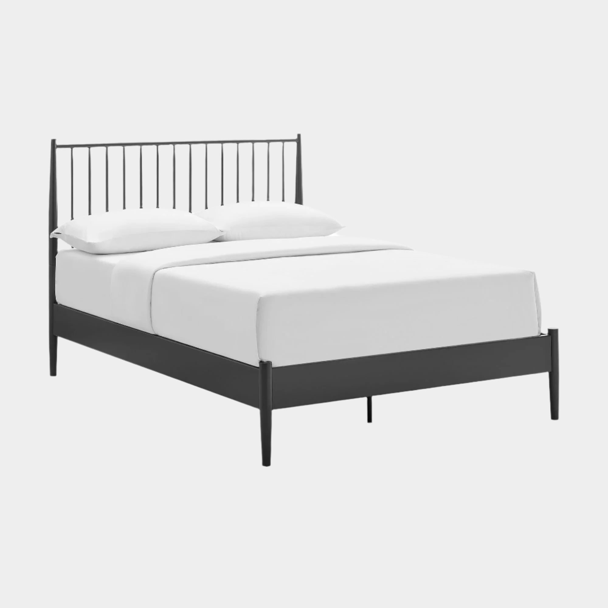 Adair Spindle Metal  Platform Bed