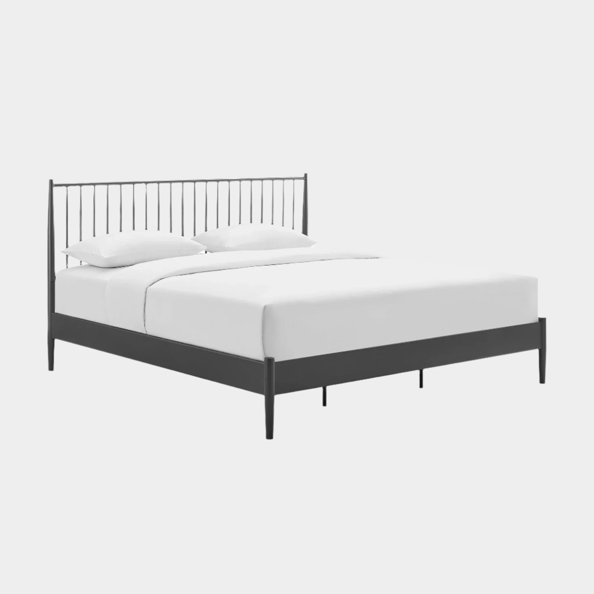 Adair Spindle Metal  Platform Bed