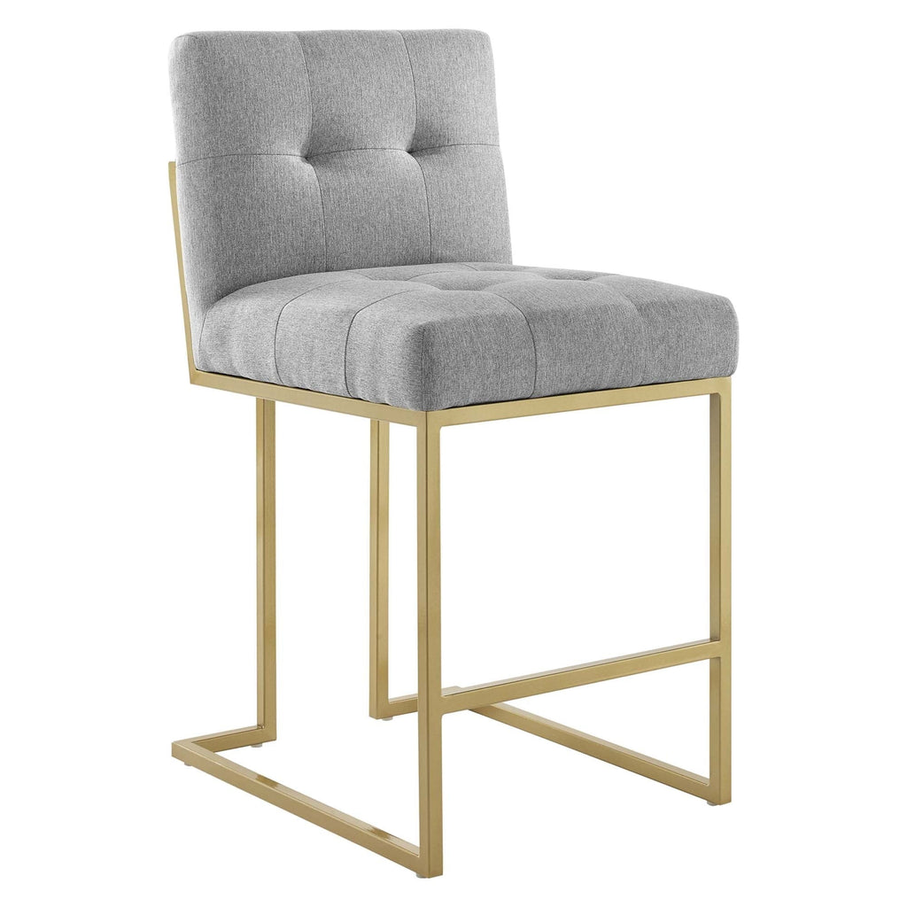 Privy Counter Stool Upholstered Fabric Set of 2