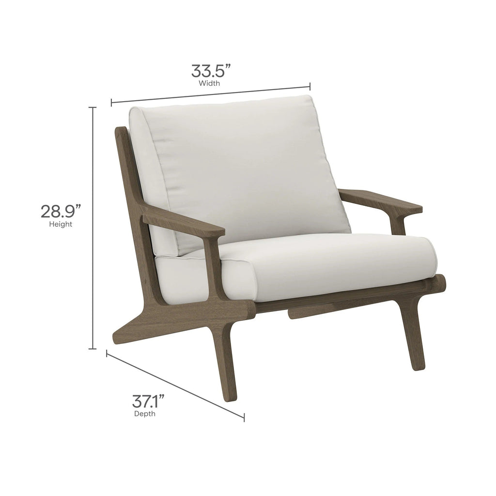 Saratoga Outdoor Patio Teak Wood Armchair