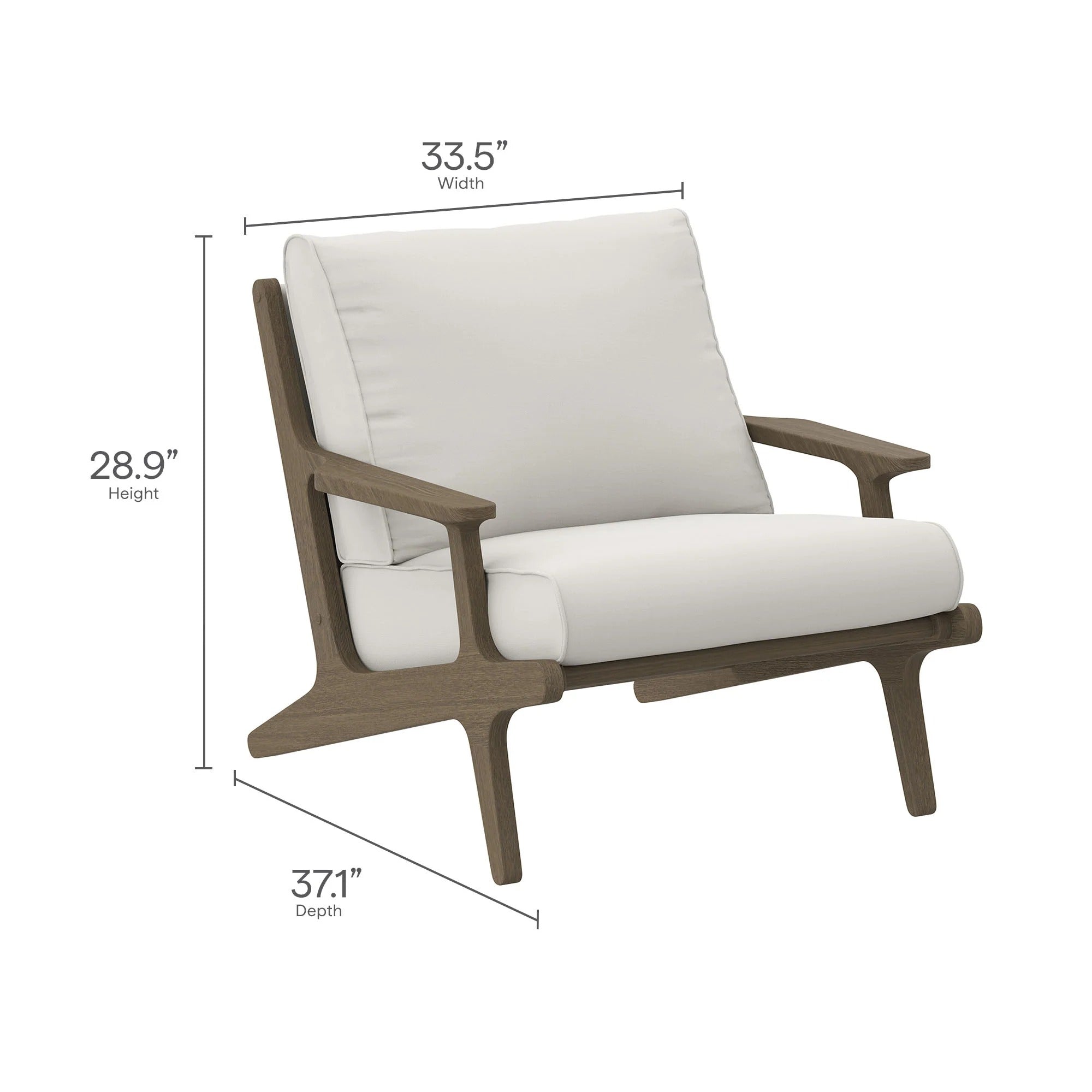 Saratoga Outdoor Patio Teak Wood Armchair