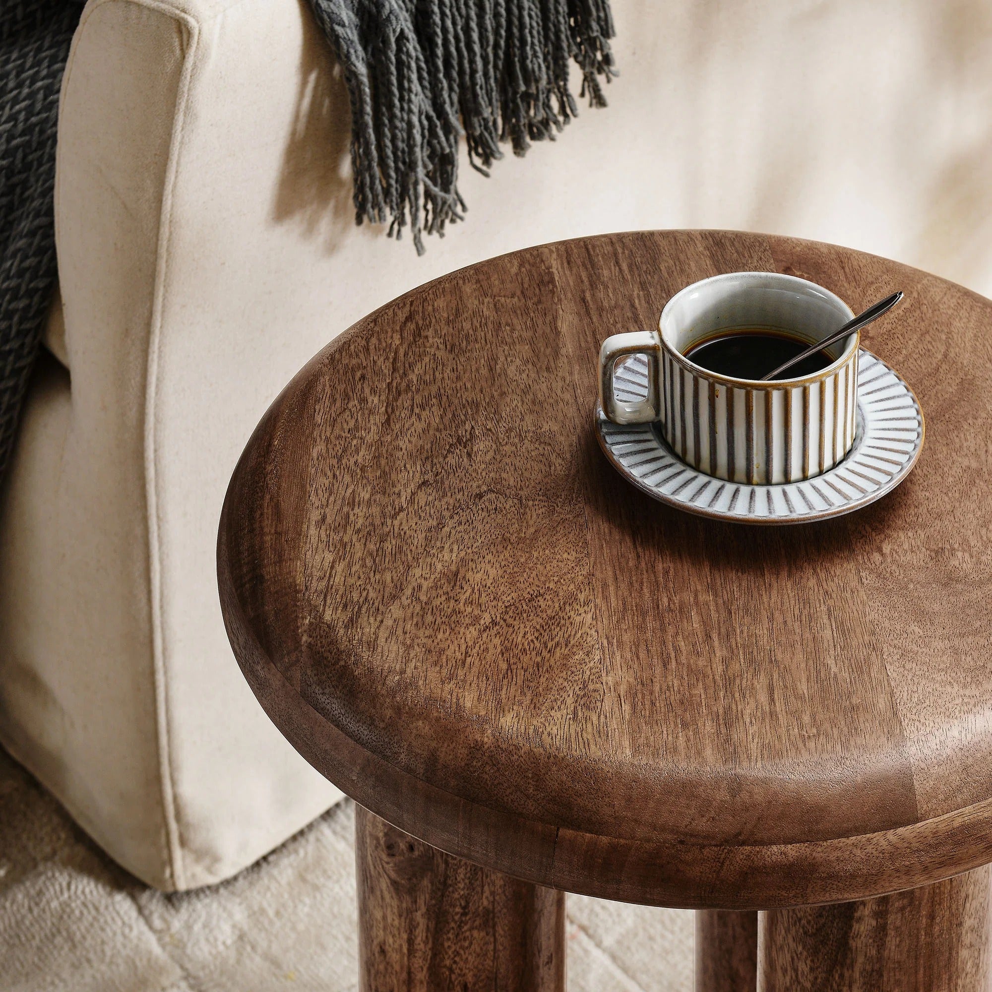 Mavina Mango Wood Side Table