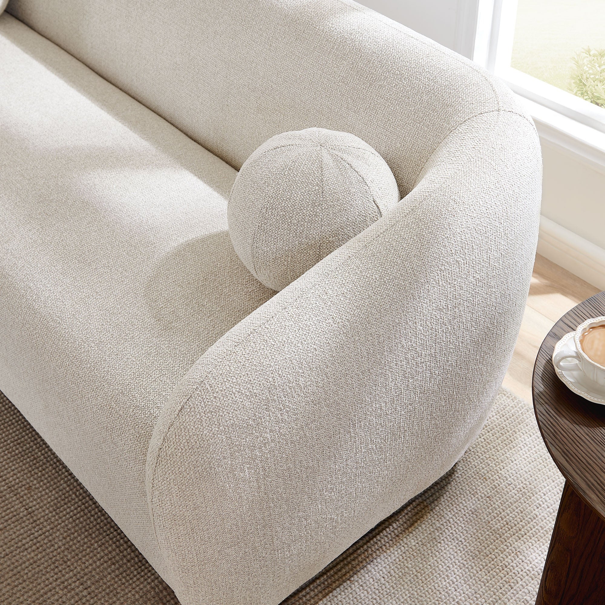 Holland 85" Chenille Fabric Sofa