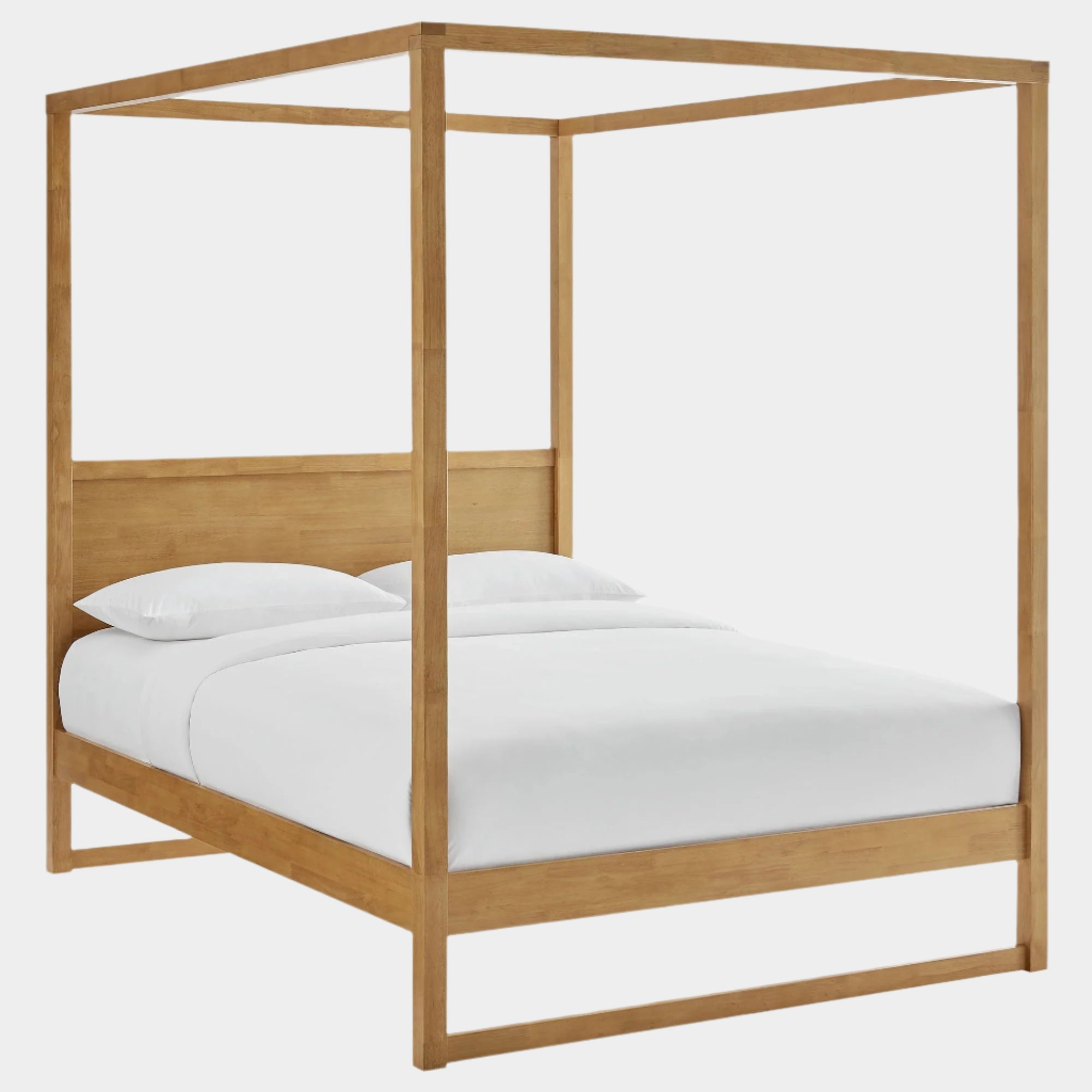 Alva Queen Wood Canopy Platform Bed