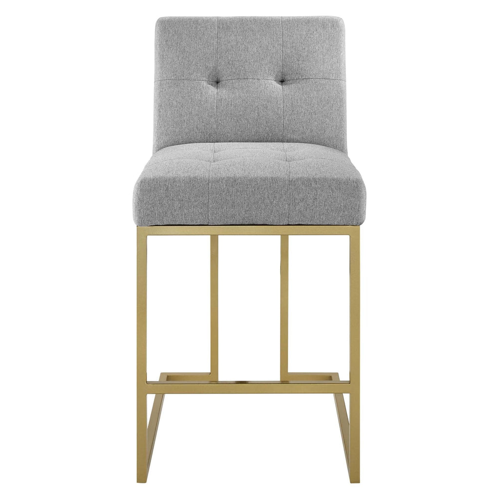 Privy Counter Stool Upholstered Fabric Set of 2