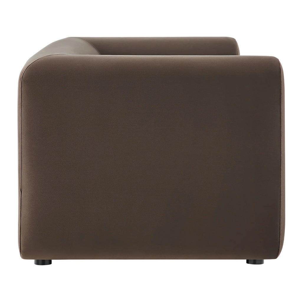 Leif 89" Performance Velvet Upholstered Sofa
