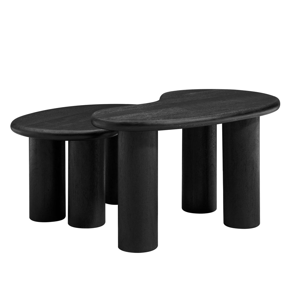 Hackney Mango Wood Nesting Coffee Table Set