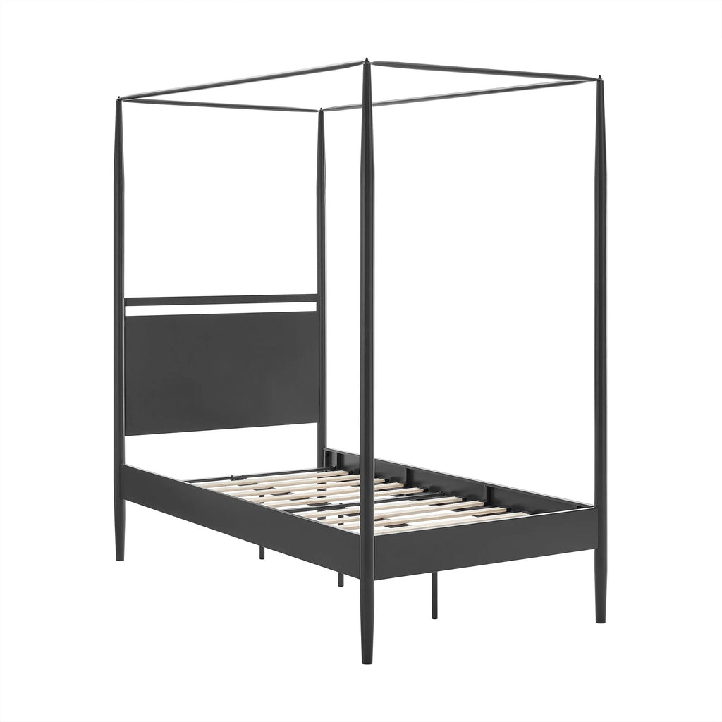 Marlowe 4-Poster Canopy Metal Queen Platform Bed