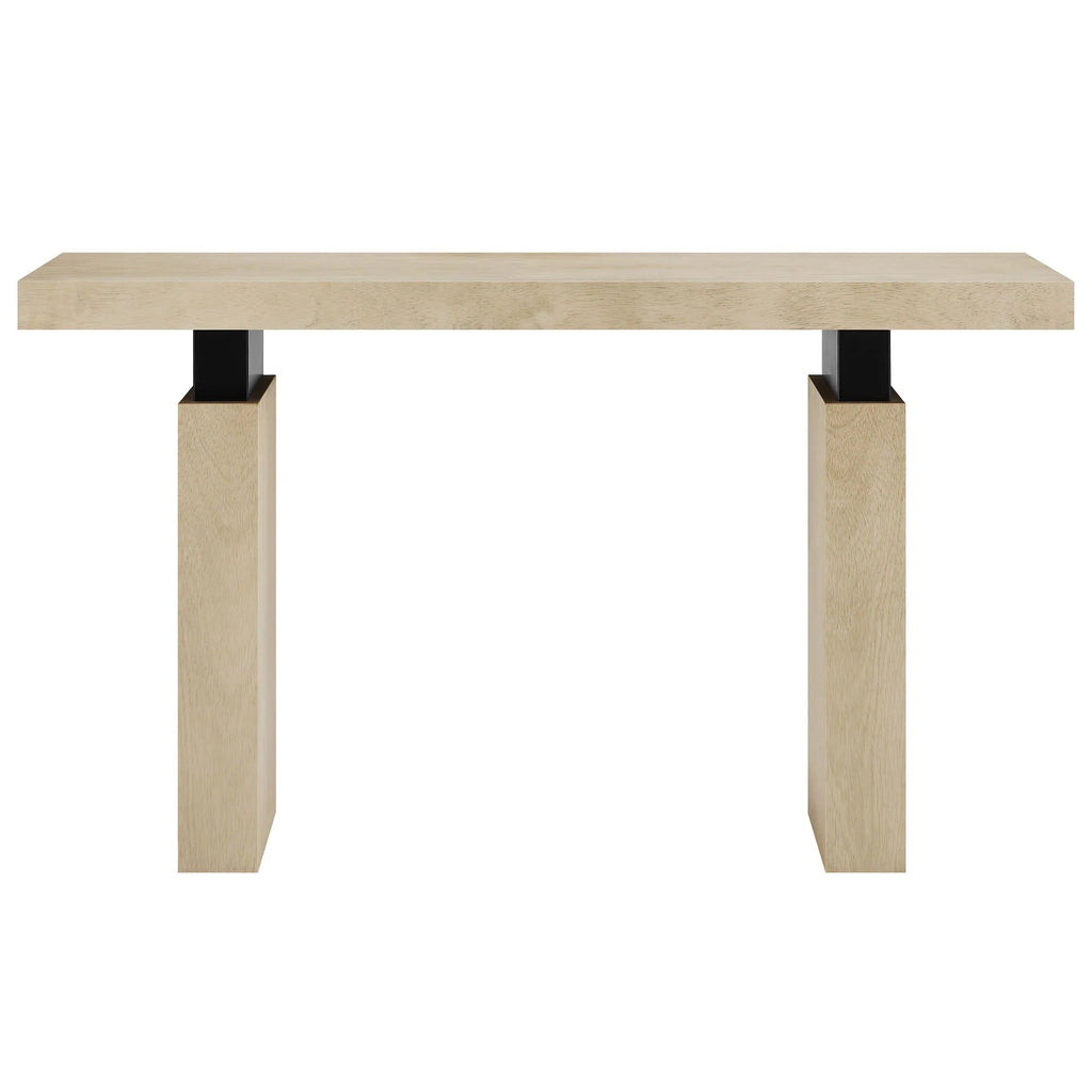 Piston 52" Rectangular Wood Console Table in Natural