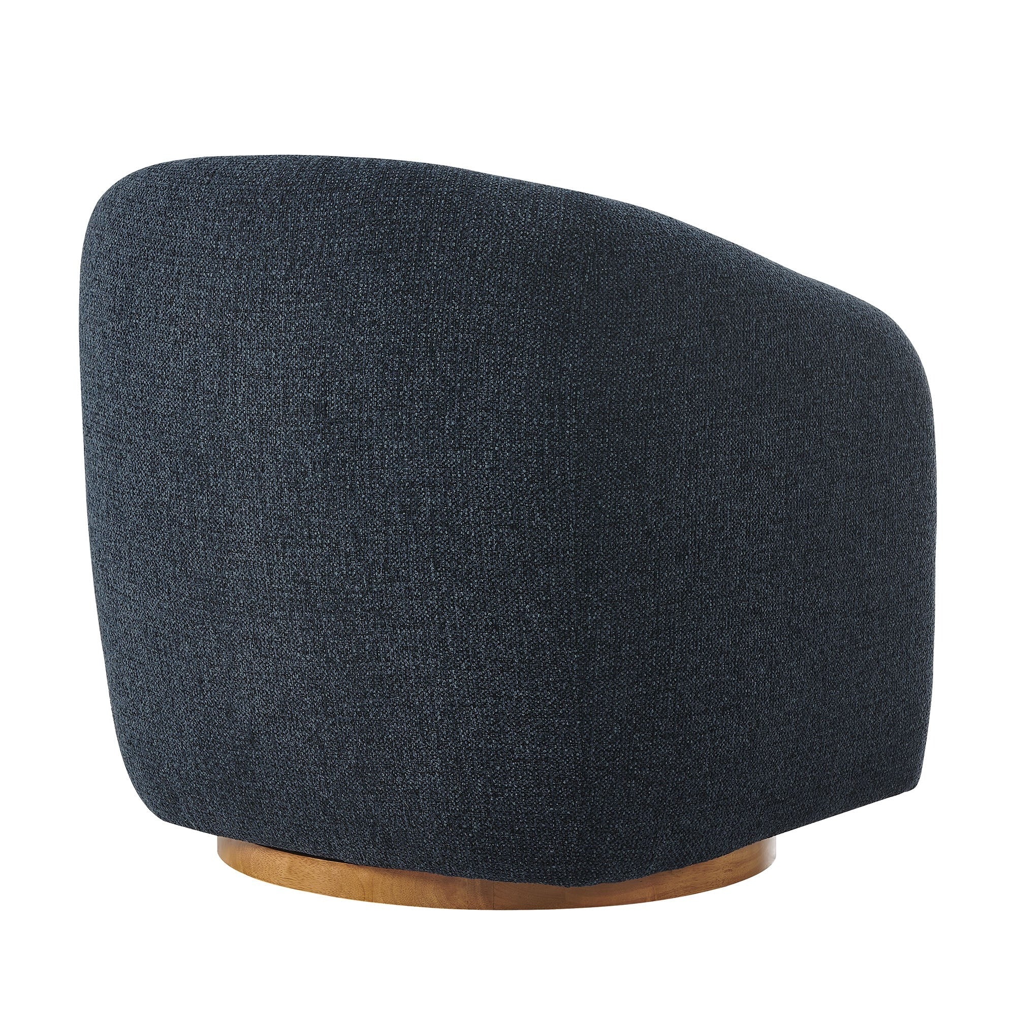 Holland Swivel Chenille Fabric Armchair