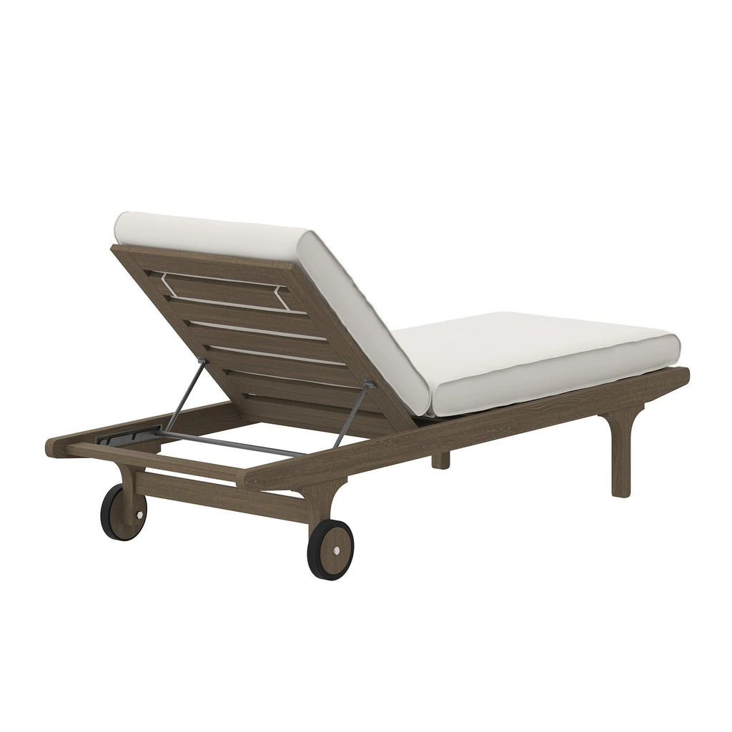 Saratoga Outdoor Teak Chaise Lounge Chair