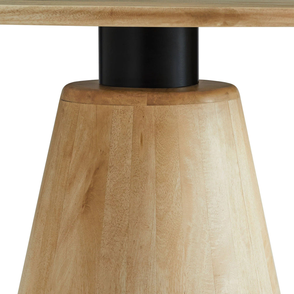 Sabelle 47" Round Wood Dining Table in Natural
