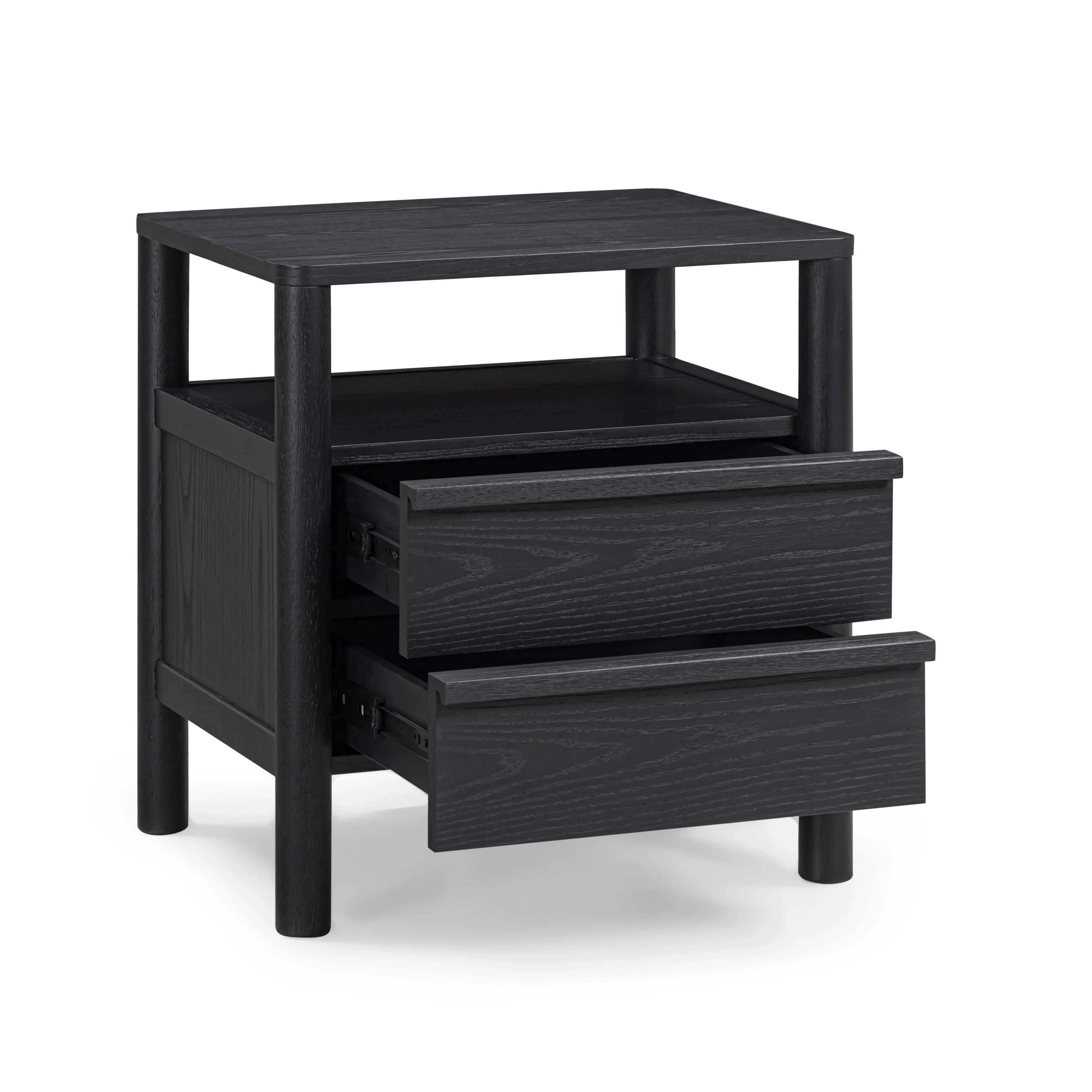 Tyra 22" Black Ash Nightstand