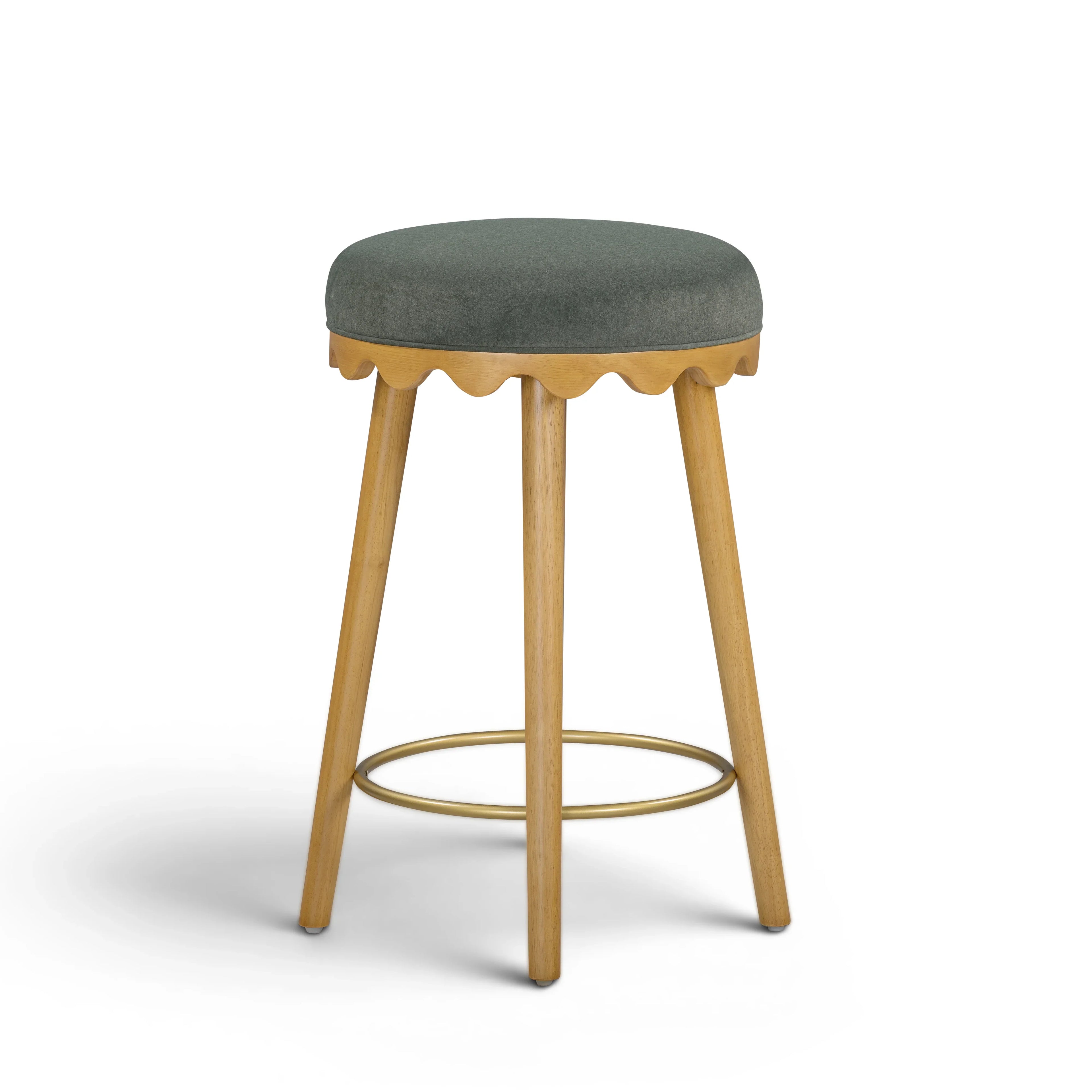 Oodle Performance Vegan Mohair Stool