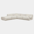 Zenith 5-Piece Contract-Grade Upcycled Fabric Modular Sectional