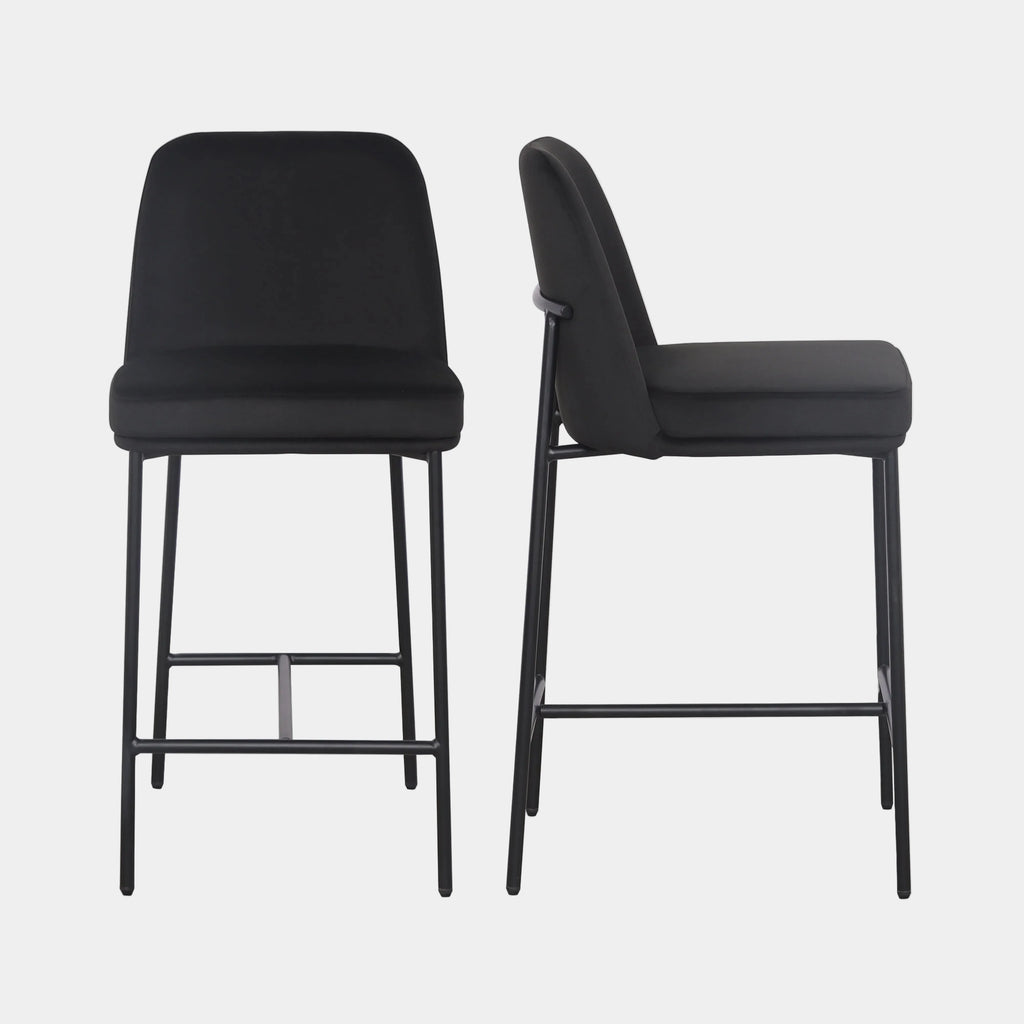 Sydney Performance Velvet Counter Stool Set of 2