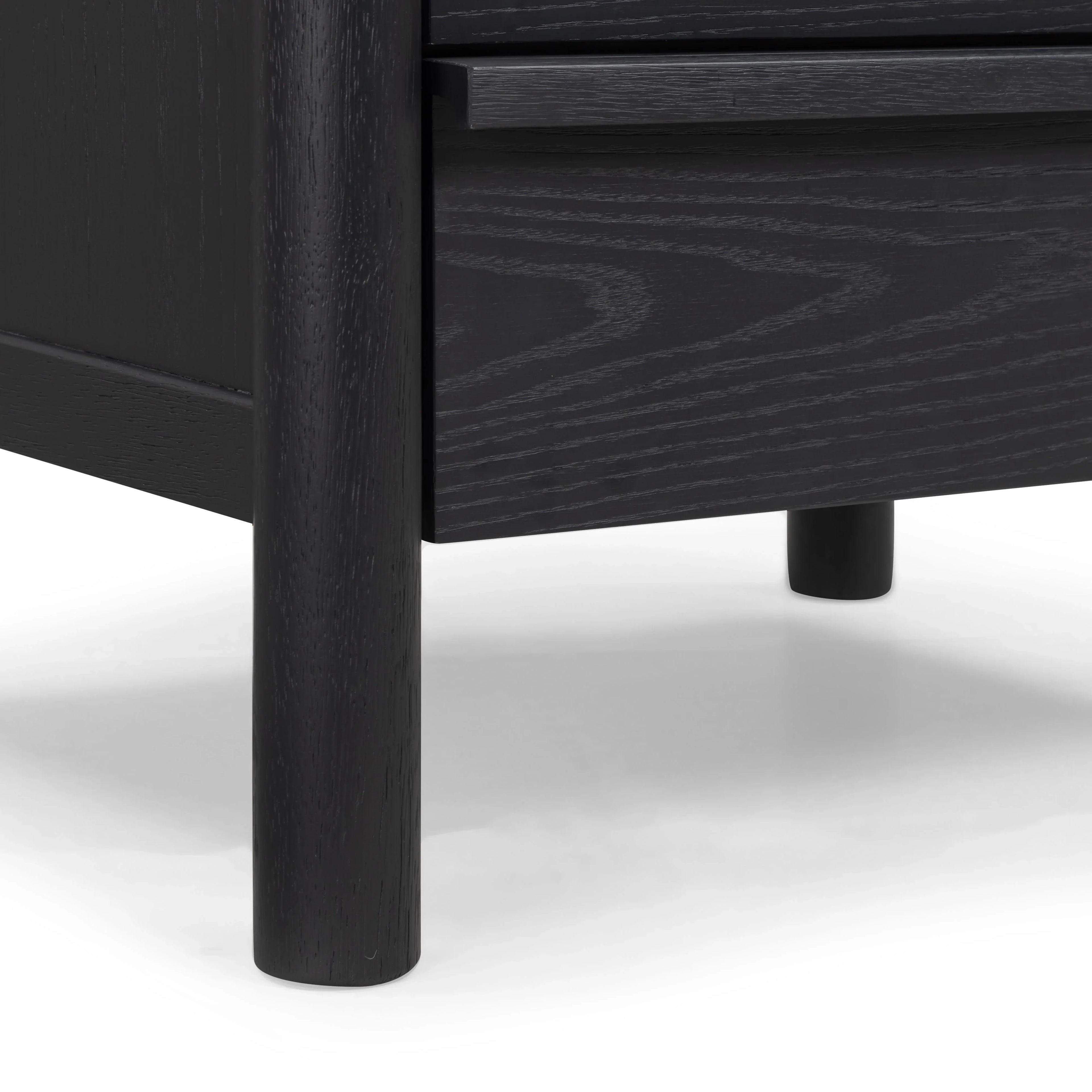Tyra 22" Black Ash Nightstand