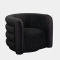 Curves Performance Velvet Swivel Accent Chair